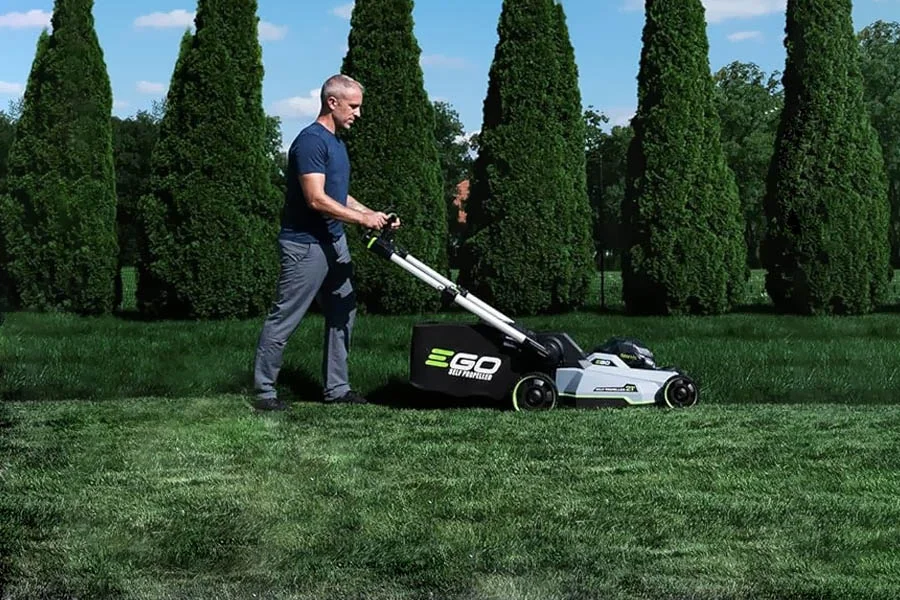 battery push lawn mower